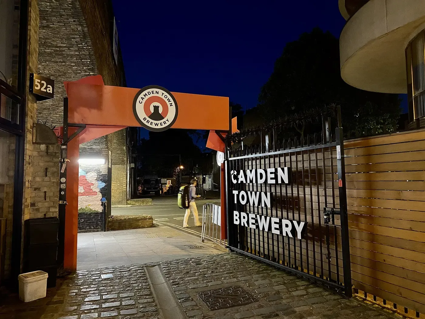 Entrance to Camden Town Brewery, Kentish Town