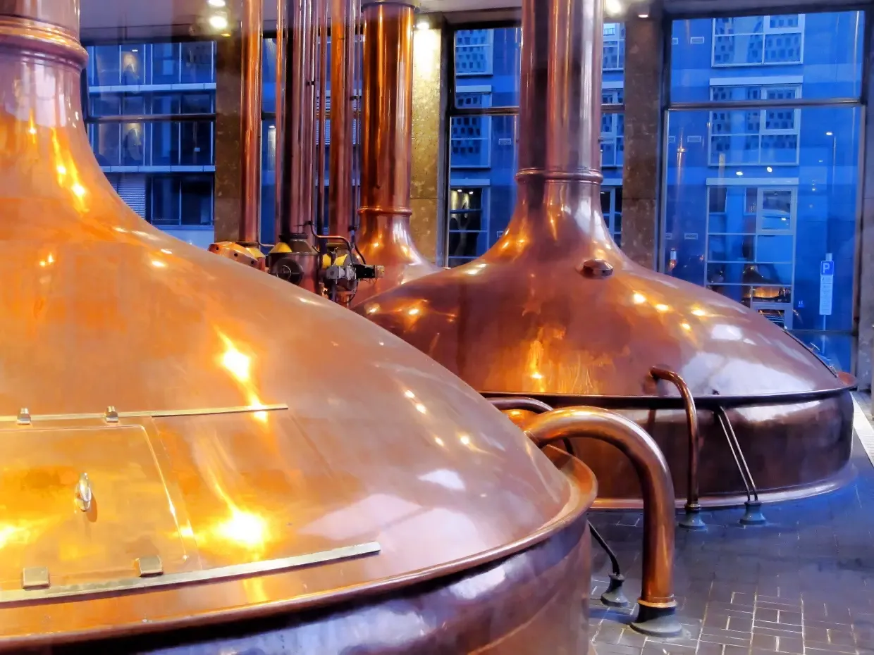 Brewing kettle of the Löwenbräu brewery, Munich