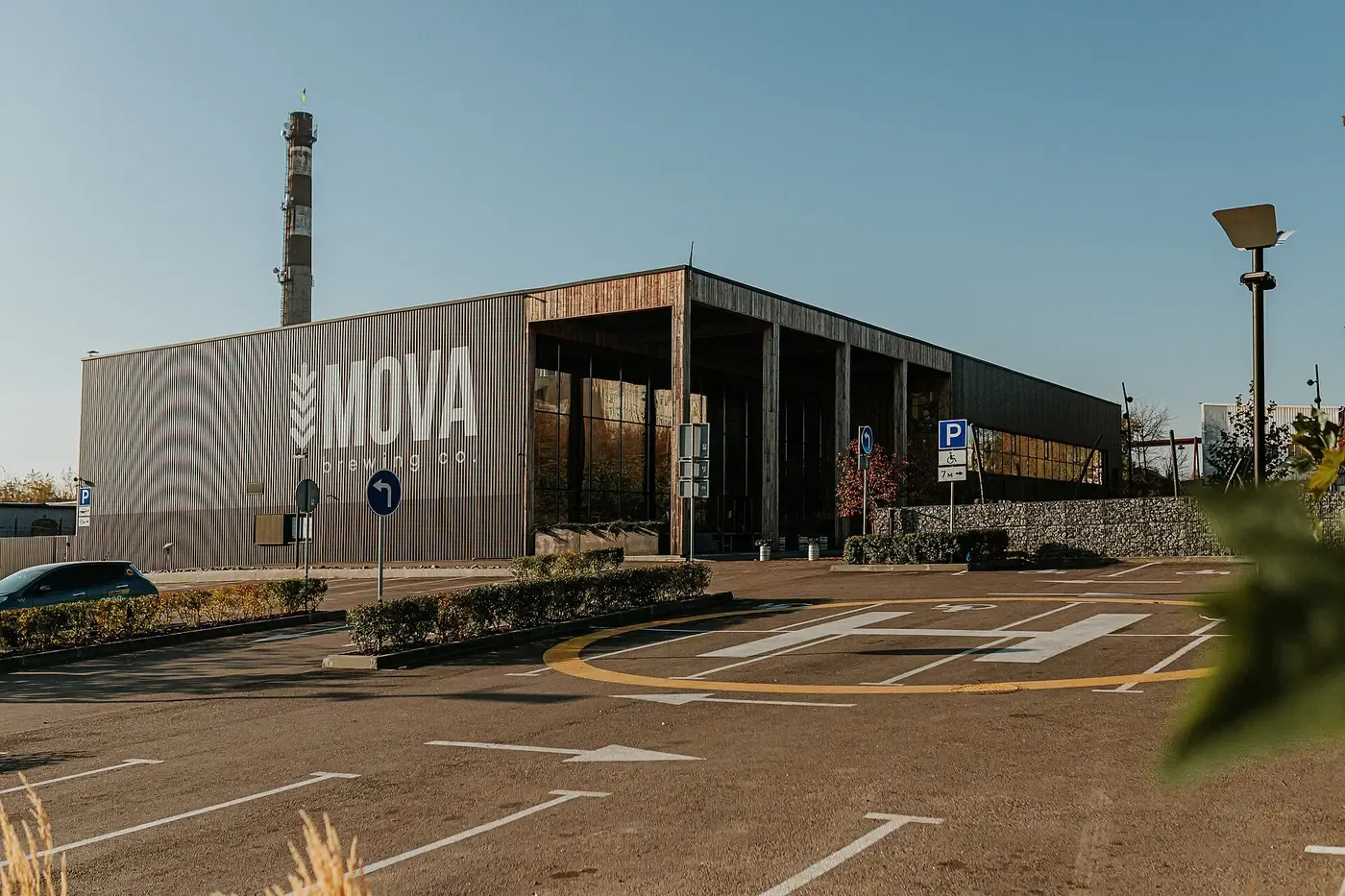 MOVA brewery building in Dnipro